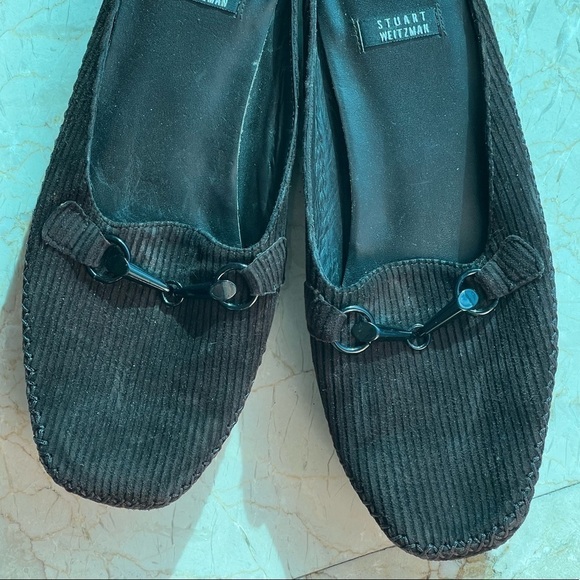 Stuart Weitzman Brown Corduroy Mules - Picture 13 of 15